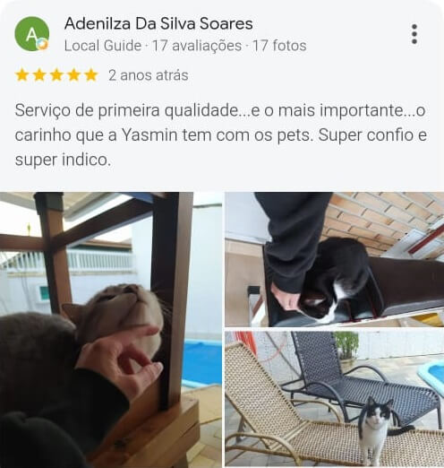 Avaliação positiva da Adenilza