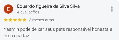 Avaliação positiva do Eduardo