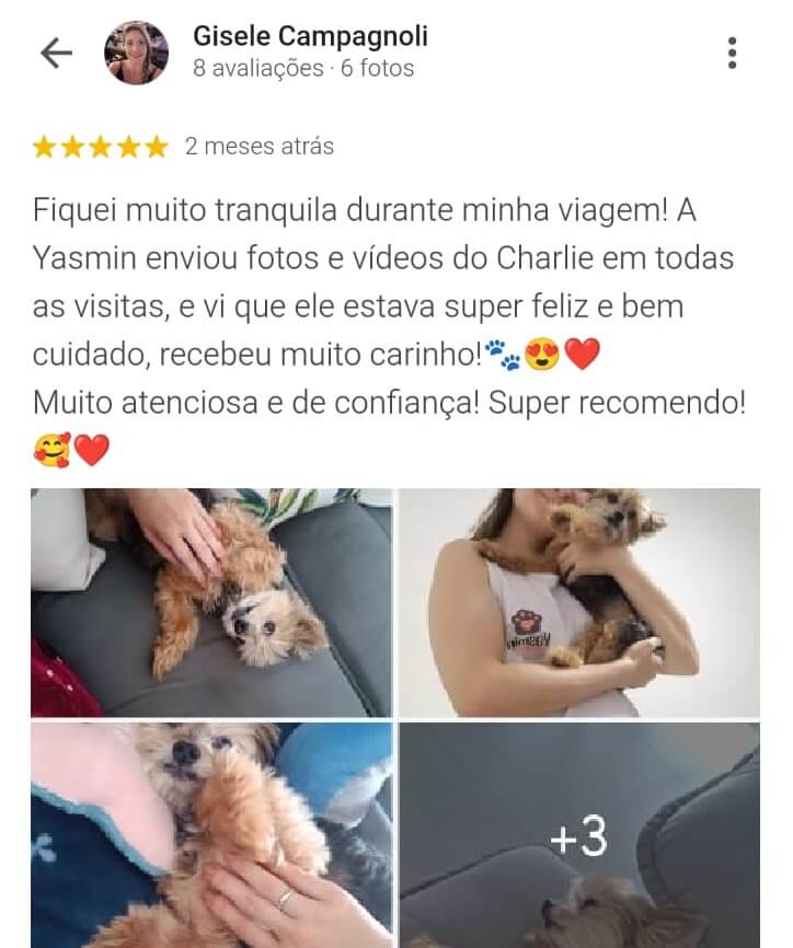Avaliação positiva da Gisele