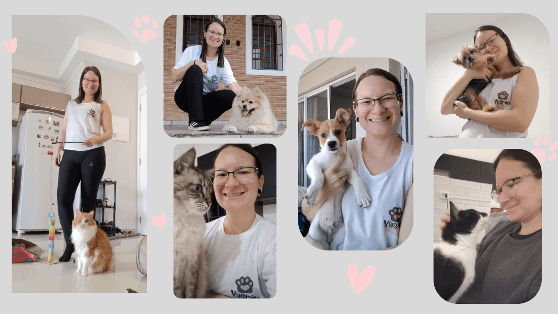 Yasmin Sayad com pets
